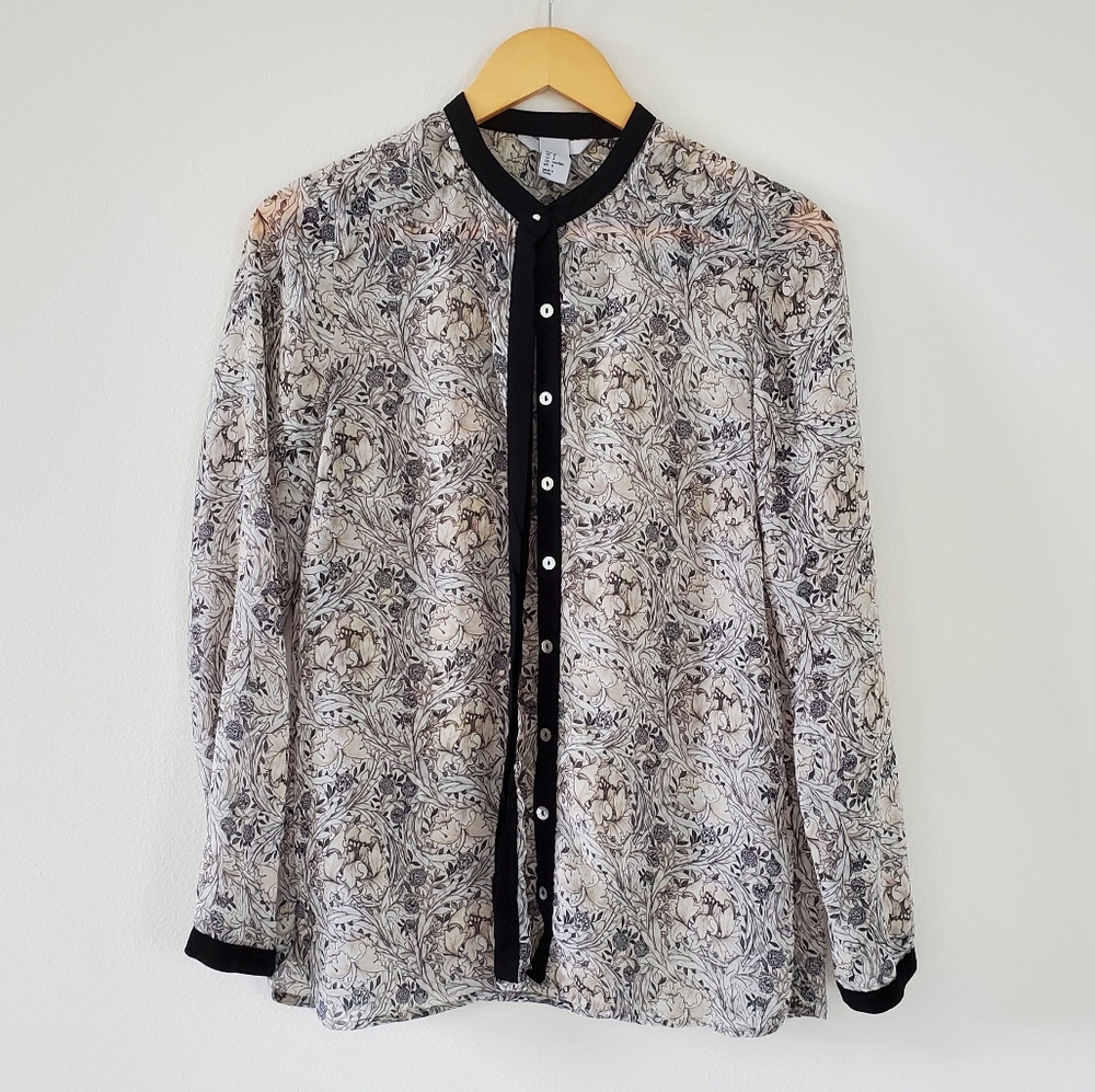H&M floral button down blouse - FINAL SALE PRICE